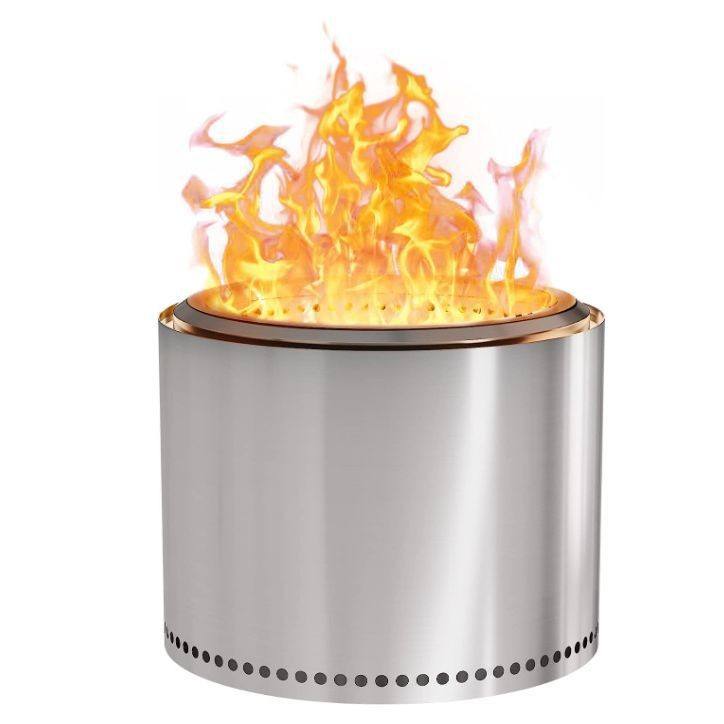 304 Stainless Steel Modern Eco-Friendly Smokeless Portable Outdoor Wood Burning Fire Pit for BBQ Camping Backyard Patio Carry